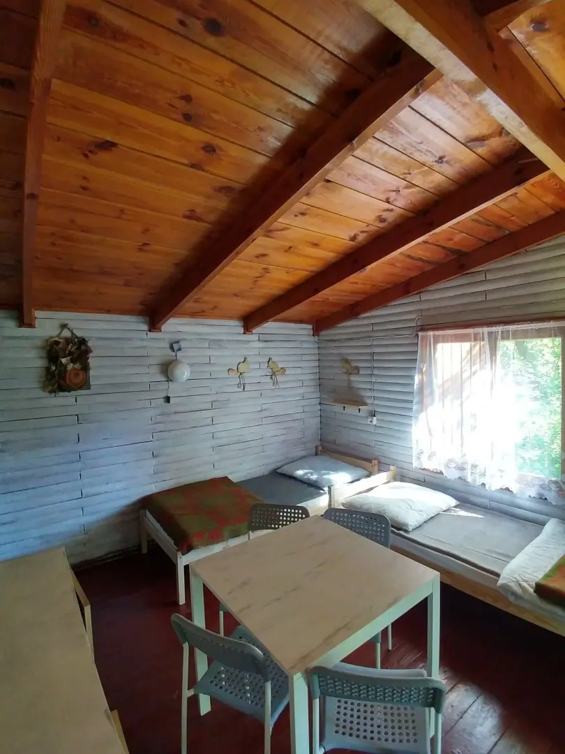 Pokój w domku Kampinos 4 os. z drewnianym sufitem