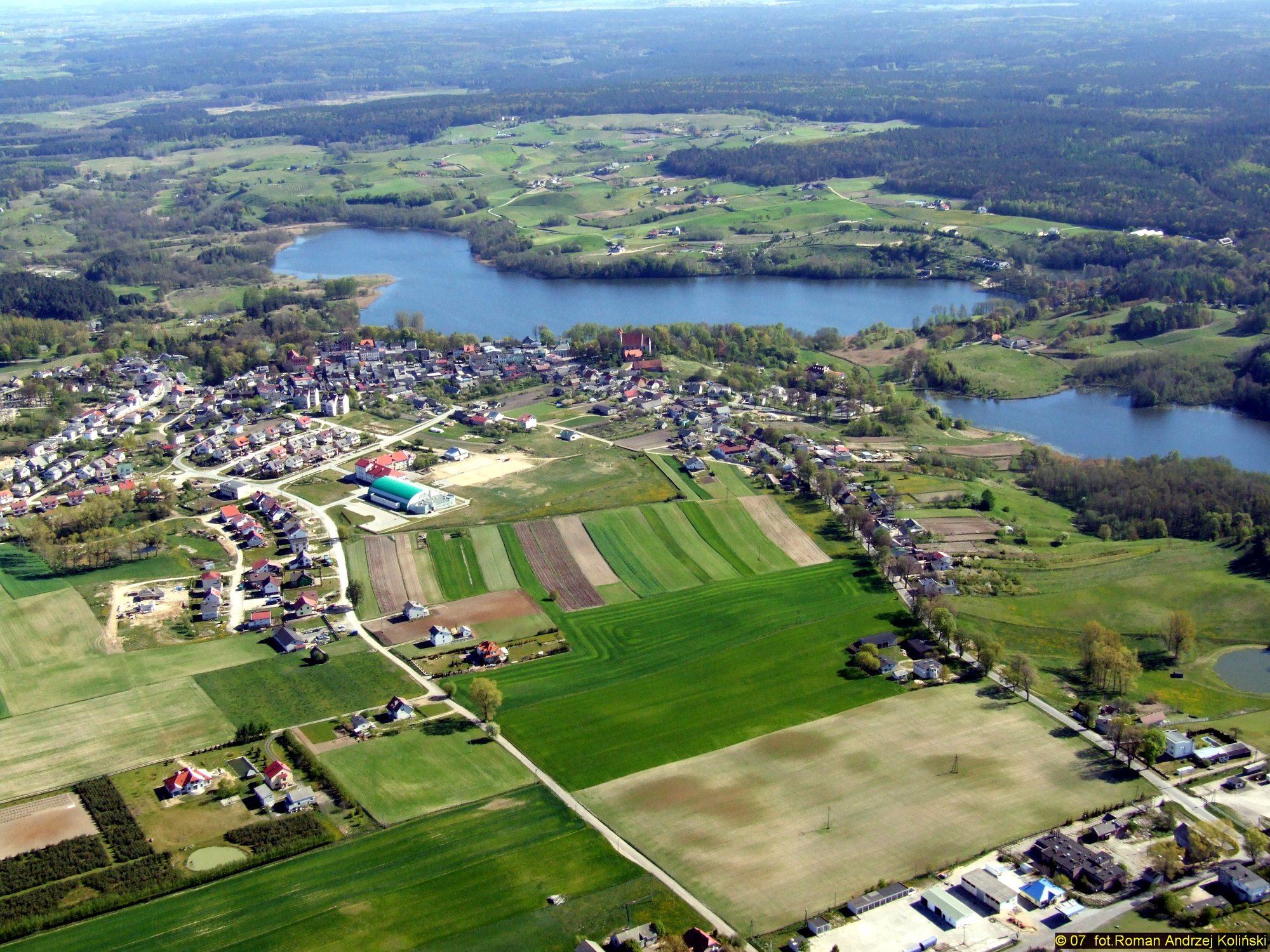 Panorama Górzna z lotu ptaka
