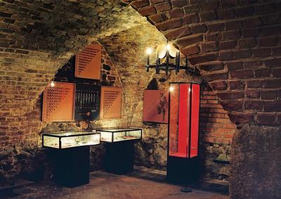 An exhibition in the Gothic cellars of the Teutonic castle in Brodnica.